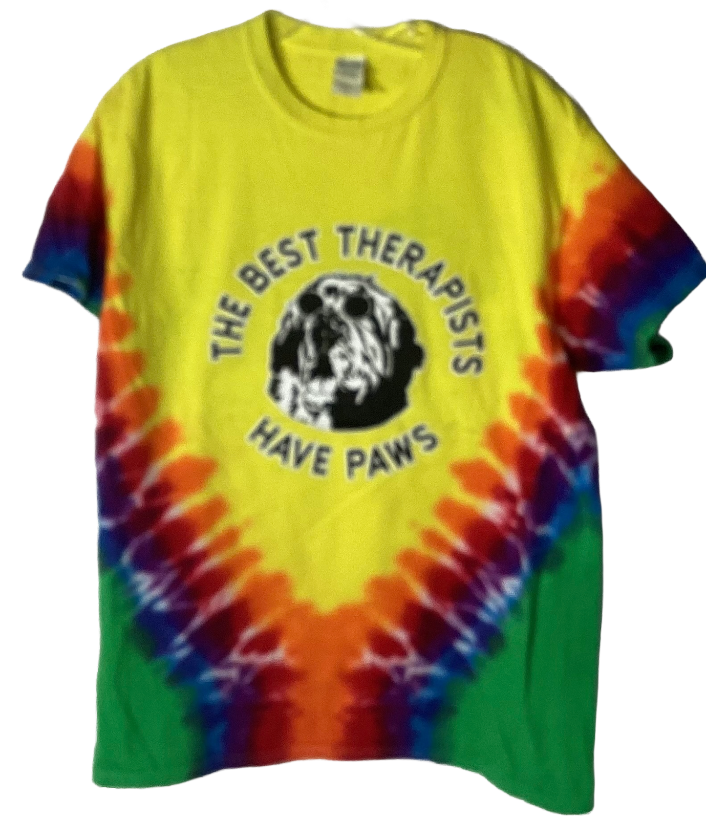 "Victory Yellow" Best Therapists have Paws T-shirt