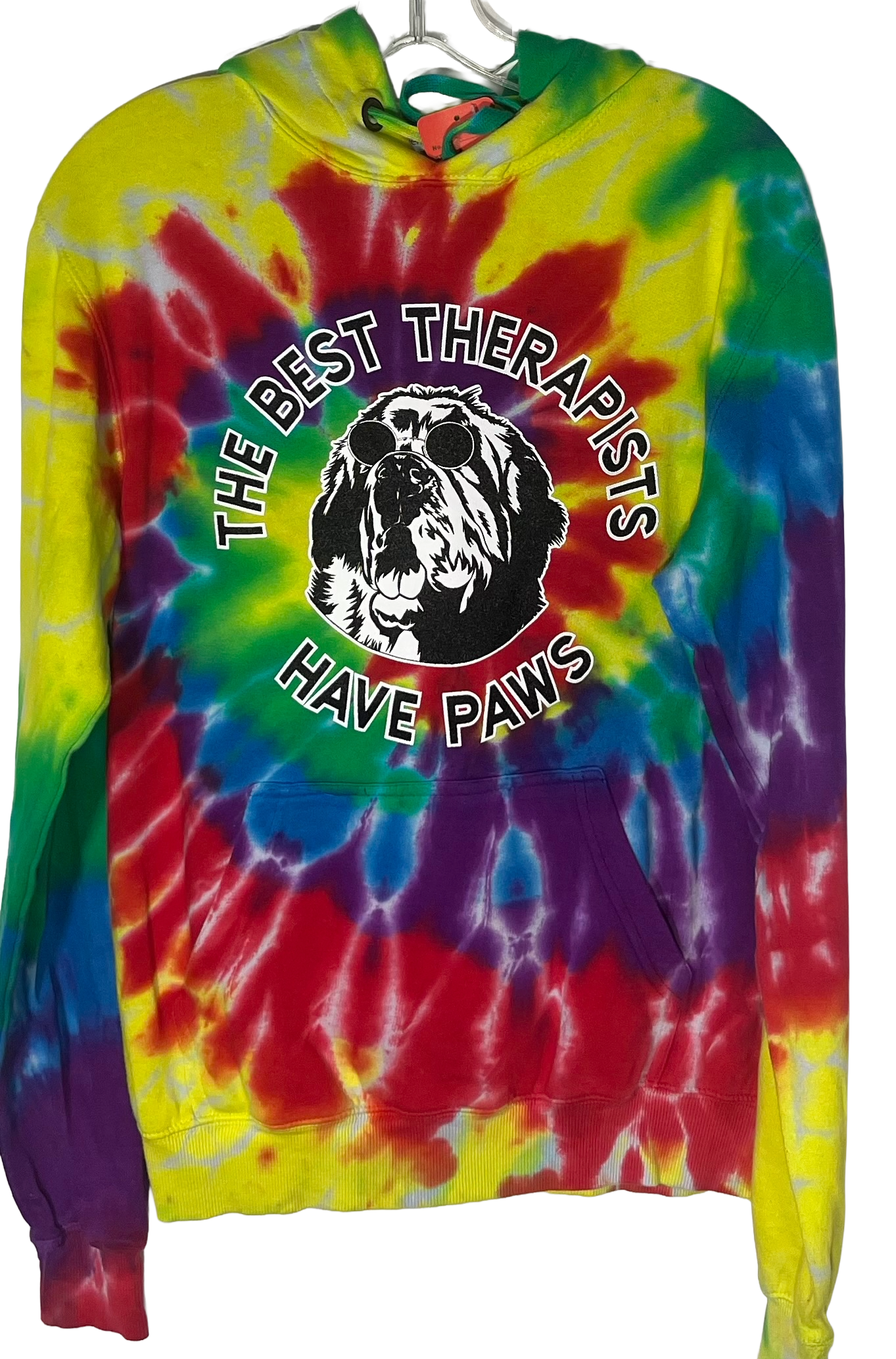 Best Therapists have Paws Hoodie “Rainbow Swirl"