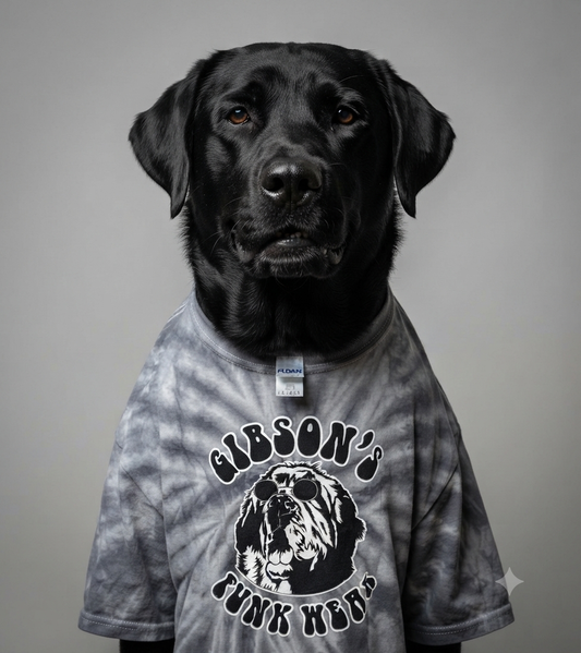 "Marvin Graye" Gibson's Funk Wear T-shirt (Black/White print)